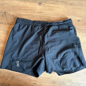 On Running Black Men's Performance Running Shorts